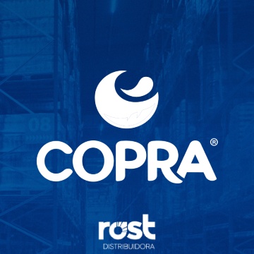 Logo da marca COPRA - parceira da Rost Distribuidora de alimentos