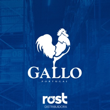 Logo da marca GALLO - parceira da Rost Distribuidora de alimentos