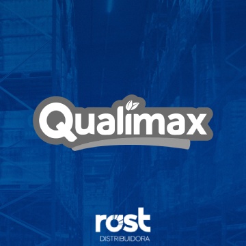 Logo da QUALIMAX - parceira da Rost Distribuidora de alimentos